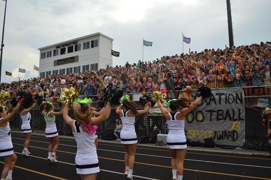 Miller student section throws a beach party in the bleachers (Gallery)