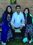 Sophomore Hibbah Khan poses (right) with her siblings during Eid. Eid is a Muslim holiday celebrating the end of Ramadan.