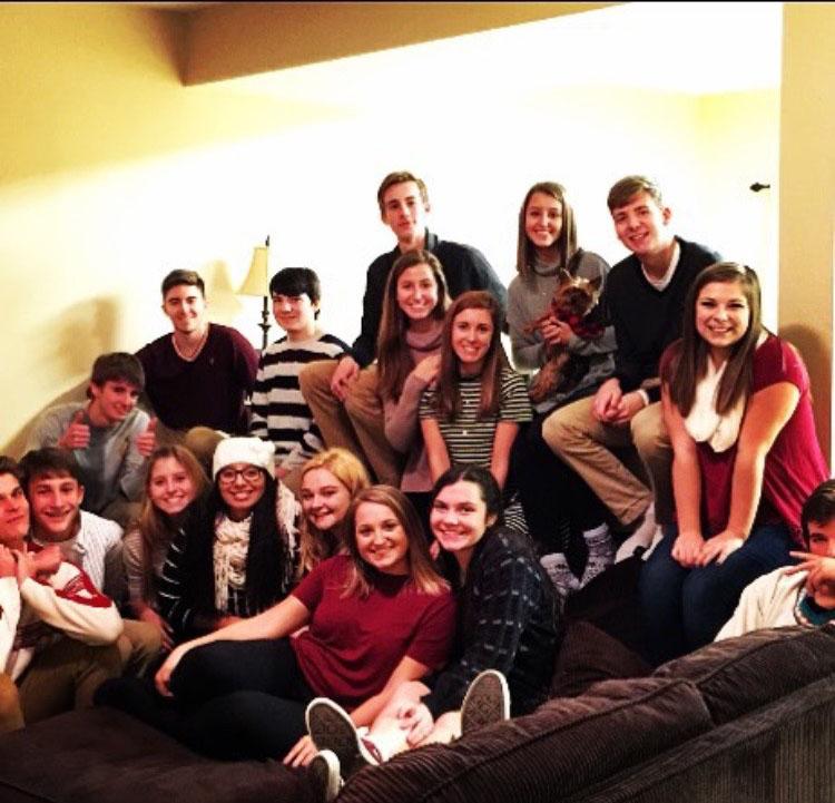 Jacob Carr and friends snap a photo at last years Friendsgiving. A tradition they plan to keep. 