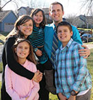 Andrew Wilkins with his family after they adopted Deanna. He is with his wife, Venessa, his son, Josh, and his two daughters, Ellie and Deanna.