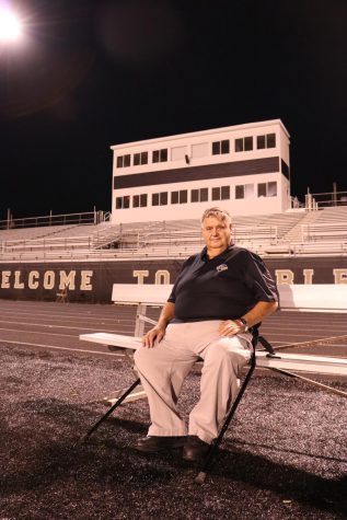 Woods returns to Beaver Materials field, the same place he watched Miller athletics since 69. While sitting on the bench, he reminisces on all of the games he has watched over the decades. 