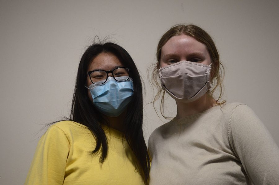 Nicole Liu (left) and Ellie Payne (right) are the co-founders of Aunt Cici's. They often work together and have developed a close friendship. 