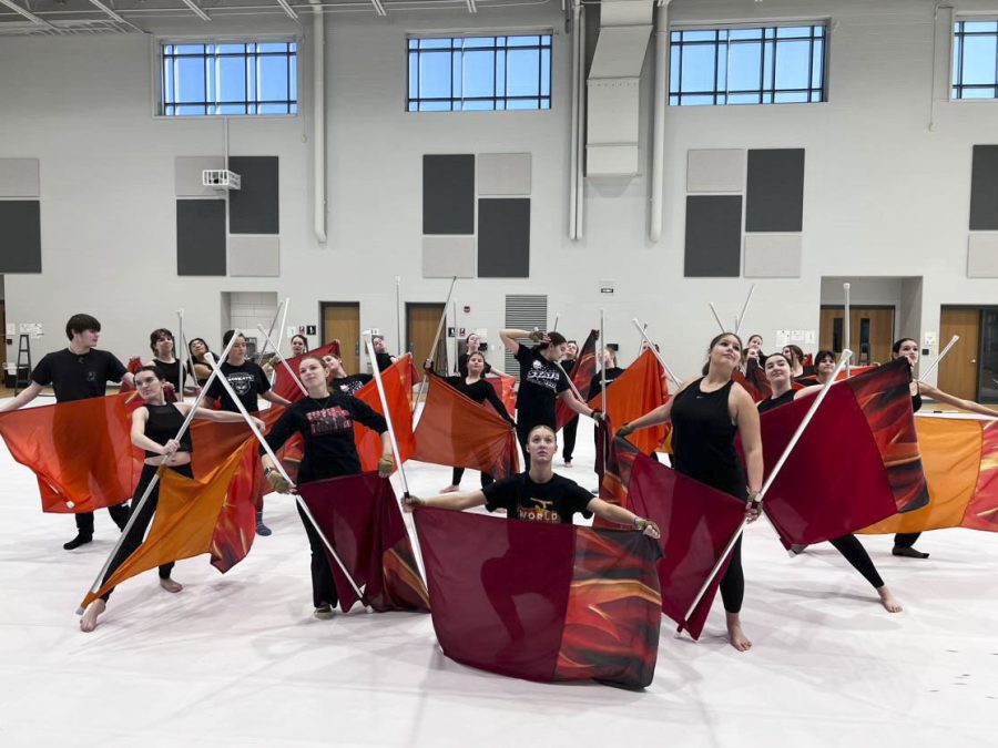 Guarding the nation: Noblesville’s winter guard achieved a nationally recognized win
