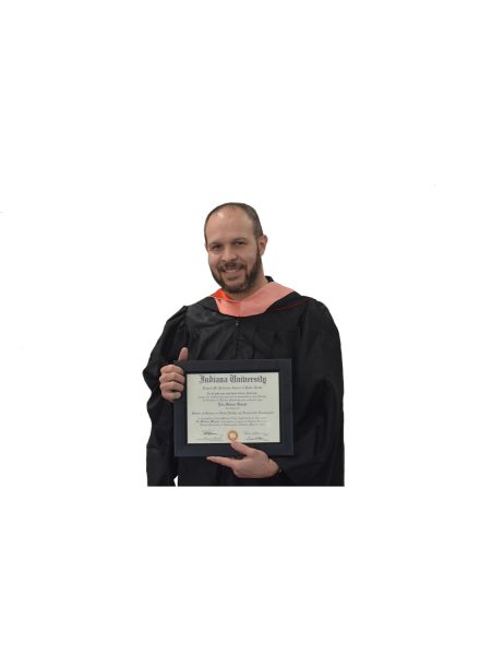 Eric Gurule has been teaching for nearly 20 years, but only got his masters degree last May. Gurule is one of many teachers flocking to graduate programs due to better incentives by the school district and Indiana.
