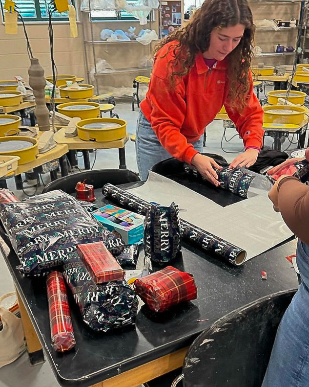 2024 graduate Natalia Andrews gives up her free period for volunteering. The impact of her actions supports families in need around Noblesville.