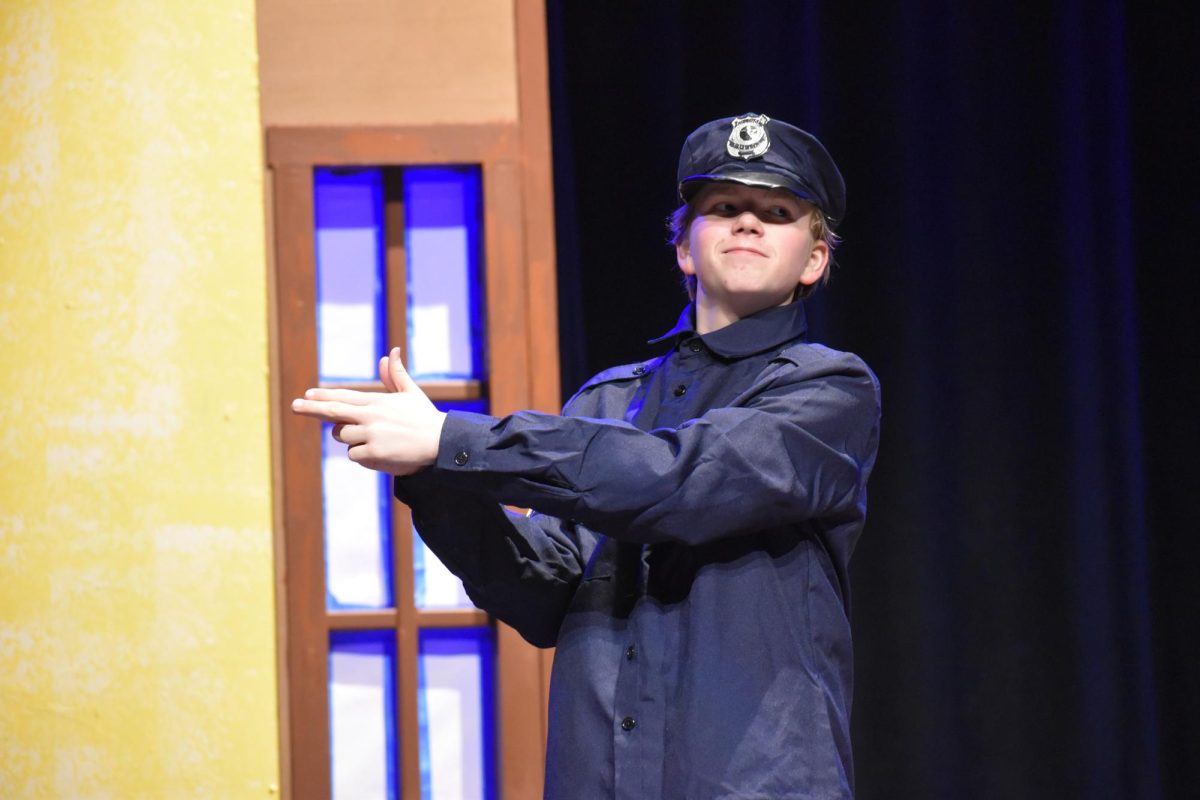 Noblesville High School’s 2024 spring production, “Clue,” was said to be a fan-favorite by students. Because it was performed prior to his directing years, Valentine acted as the motorist and the backup cop in the play.
